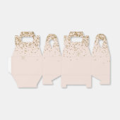 Peach Blush Gold Glam Glitter Bedankdoosjes (Uitgevouwen)