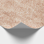 Peach Blush Gold Glitter Cadeaupapier (Hoek)