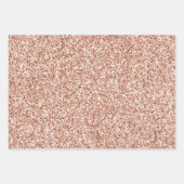 Peach Blush Gold Glitter Inpakpapier Vel (Voorkant 3)