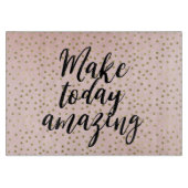 Peach Blush Gold Inspirerend geweldig Snijplank (Voorkant)