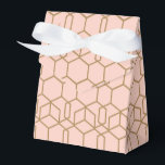 Peach Blush & Gold Modern Boho geometric Glam Bedankdoosjes<br><div class="desc">aangepaste cadeaudozen</div>
