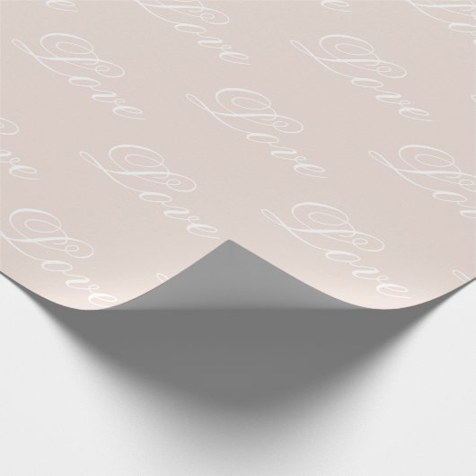Peach Blush Love Altijd Trouwen Cadeaupapier (Hoek)