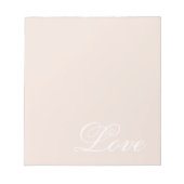 Peach Blush Love Altijd Trouwen Notitieblok (Voorkant)