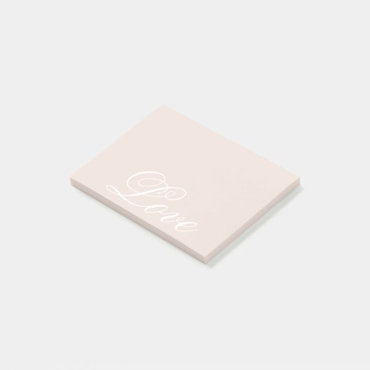 Peach Blush Love Altijd Trouwen Post-it® Notes (Schuin)