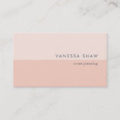 Peach Blush | Modern Colorblock Visitekaartje (Voorkant)