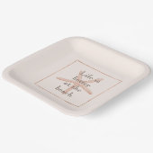 Peach Blush Oranje Strand Zeester Papieren Bordje (Gebogen)