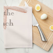 Peach Blush Oranje Strand Zeester Theedoek (Quarter Fold)