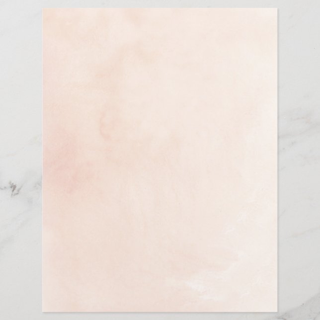 Peach Blush roze Waterverf scrapbook paper (Voorkant)