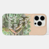 Peach Blush Succulent Kies uw kleur Case-Mate iPhone Case (Achterkant (horizontaal))