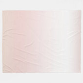 Peach Blush White Fleece Deken (Voorkant (Horizontaal))