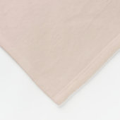 Peach Blush White Fleece Deken (Hoek)