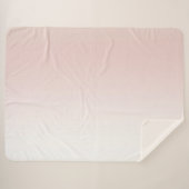 Peach Blush White Sherpa Deken (Voorkant (horizontaal))