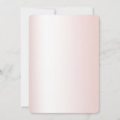 Peach Blush White Wedding Kaart (Achterkant)