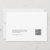 Peach Boho Arch Foto QR Code Save the Date Kaart (Achterkant)