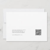 Peach Boho Arch Foto QR Code Save the Date Kaart (Achterkant)