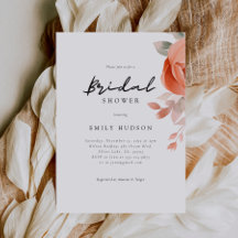 Peach Boho Floral Vrijgezellenfeest