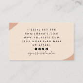 Peach Boho lactation consultant borstvoeding Visitekaartje (Achterkant)