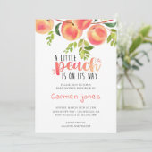 Peach Books Baby Shower Kaart (Staand voorkant)