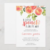 Peach Books Baby Shower Kaart (Voorkant / Achterkant)
