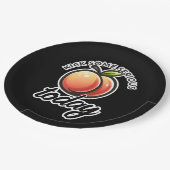 Peach Booty Kick Sommige Serieuze Maar Vandaag Gem Papieren Bordje (Gekanteld)