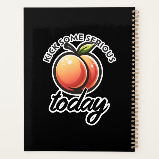 Peach Booty Kick Sommige Serieuze Maar Vandaag Gem Planner (Achterkant)