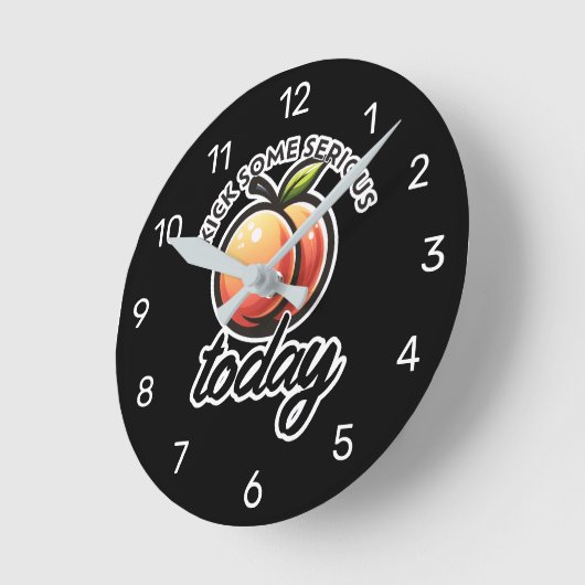 Peach Booty Kick Sommige Serieuze Maar Vandaag Gem Ronde Klok (Hoek)