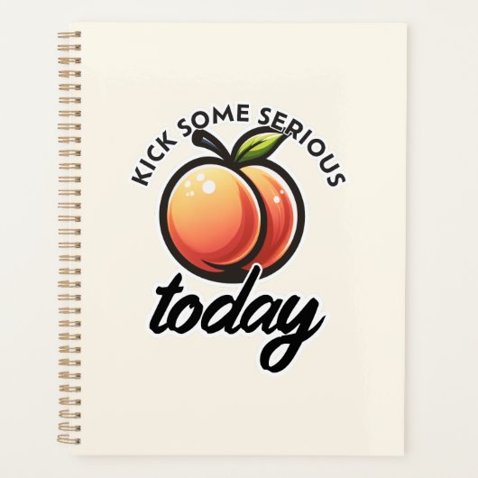 Peach Booty Kick vandaag serieus kont Motivatie Planner (Voorkant)
