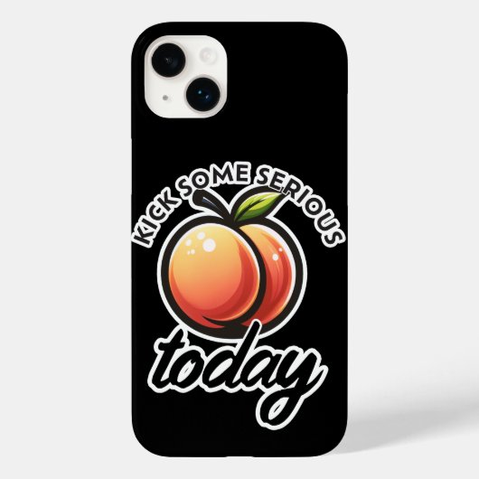 Peach Booty Scoor Vandaag Serieus met de Bal Motiv Case-Mate iPhone Case (Achterkant)