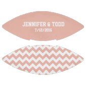 Peach Bride en Grooms Custom Football (Panelen)