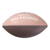 Peach Bride en Grooms Custom Football (Gedraaid 90)