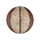 Peach Brown Leopard Print Basketbal (Verticaal)