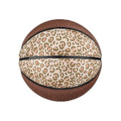  Peach Brown Leopard Print Basketbal (Voorkant)