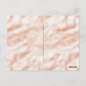  peach bruin-luipafdruk is moedig briefkaart (Achterkant)