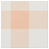 Peach Buffalo Check Patroon Stof (Close Up)