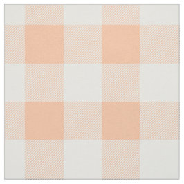 Peach Buffalo Check Patroon Stof