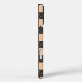 Peach Buffalo Plaid Check Case-Mate iPhone Case (Achterkant / Rechts)