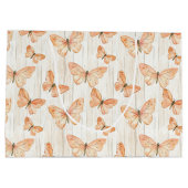 Peach Butterflies Birthday Groot Cadeauzakje (Achterkant)