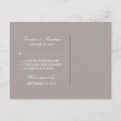 Peach Butterfly Floral RSVP Briefkaart (Achterkant)