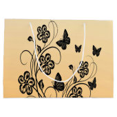 Peach Butterfly Garden Groot Cadeauzakje (Achterkant)
