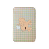 Peach Cartoon Elephant Kind Bath Mat (Voorkant Verticaal)