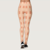 Peach check leggings (Achterkant)