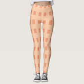 Peach check leggings (Voorkant)