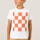 Peach Checkerboard T-shirt (Voorkant)