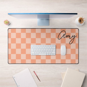 Peach Checkers Monoline Naam Bureaumat