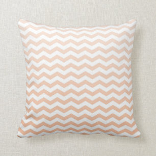Peach Chevron Kussen