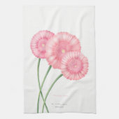 Peach Chrysanthemum dank u Theedoek (Verticaal)