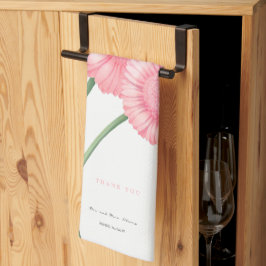 Peach Chrysanthemum dank u Theedoek