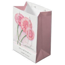 Peach Chrysanthemum-Vrijgezellenfeest Medium Cadeauzakje