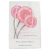 Peach Chrysanthemum-Vrijgezellenfeest Medium Cadeauzakje (Voorkant)