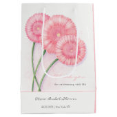 Peach Chrysanthemum-Vrijgezellenfeest Medium Cadeauzakje (Achterkant)